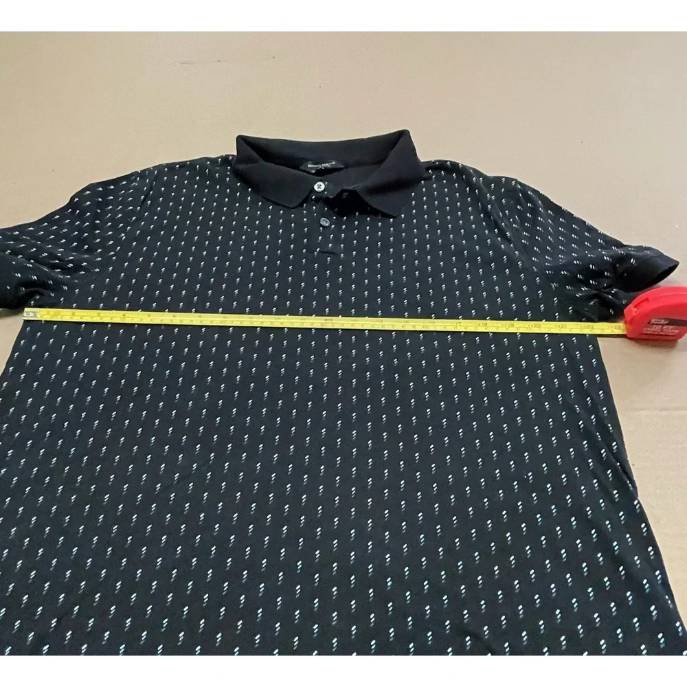 Banana Republic Men's Large Navy Deluxe Touch Performance Cotton Polo‎